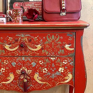 Трафарет - Клубничный воришка - Фотография интерьере 8