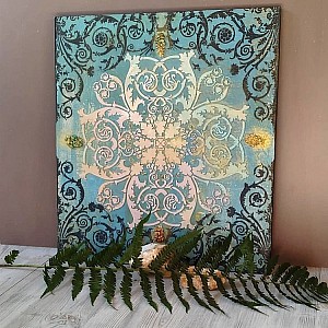 Трафарет - Путь Изобилия - Фотография интерьере 8