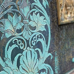 Трафарет - Сады Семирамиды - Фотография интерьере 9