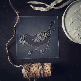 Трафарет - Дрозд 2 Трафарет - Дрозд 2