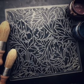 Трафарет - Геральдические листья малый Трафарет - Геральдические листья малый